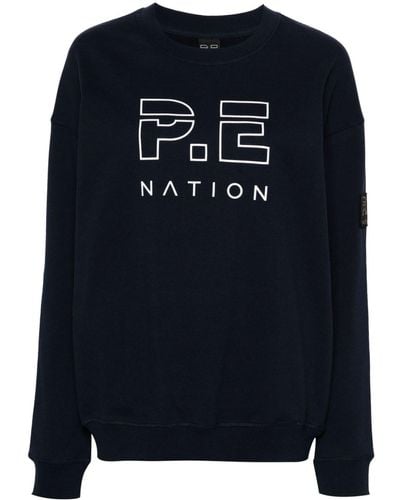 P.E Nation Head Up Organic Cotton Sweatshirt - Blue
