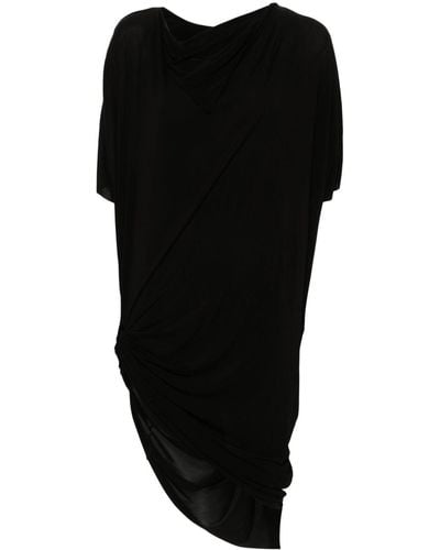 Rick Owens Edfu Drapped Dress - Black