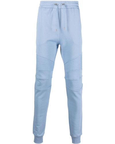 Balmain Pantalones de chándal con cintura elástica - Azul