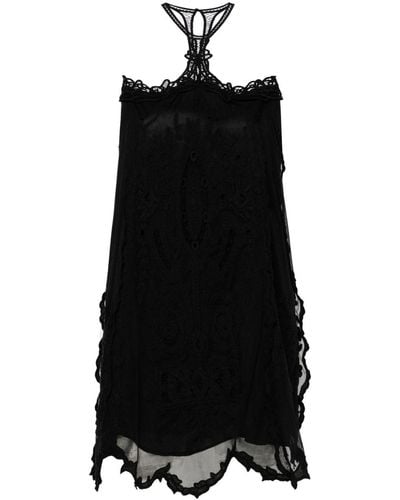 Isabel Marant Valerie Broderie-anglaise Minidress - Black