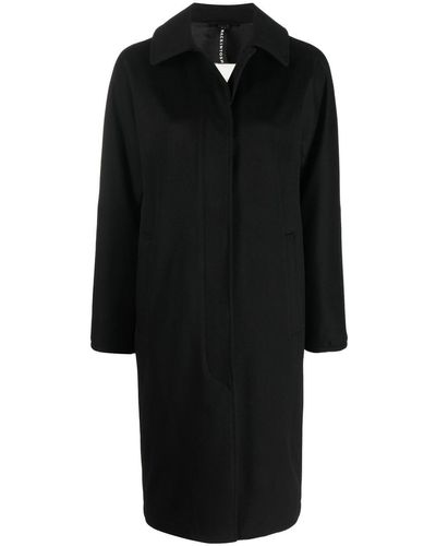 Mackintosh Jean Storm System Wool Coat - Black