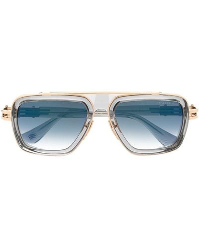 Dita Eyewear Lxn-evo Pilot-frame Sunglasses - Gray