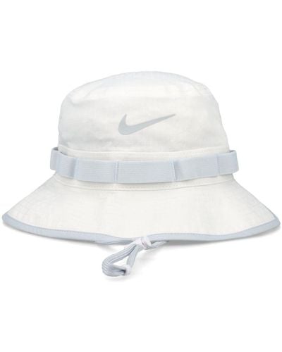 Nike Sombrero de pescador con logo - Blanco