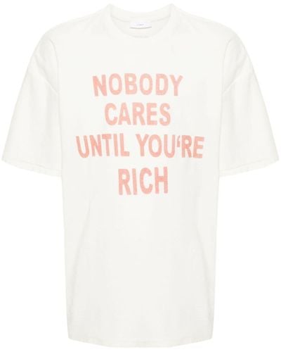 1989 STUDIO T-shirt en coton à slogan imprimé - Blanc