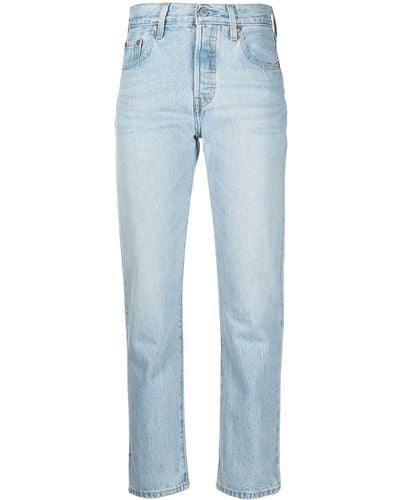 Levi's Mid-rise Straight-leg Jeans - Blue
