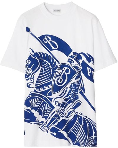 Burberry Baumwoll-T-Shirt mit EKD-Motiv - Blau