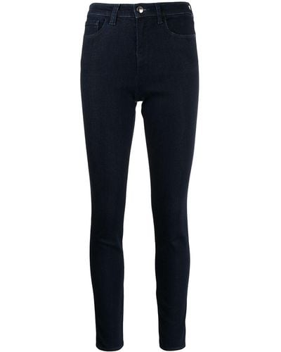 Emporio Armani High-waisted Skinny Jeans - Blue