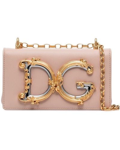 Dolce & Gabbana Damen leder schultertasche - Pink