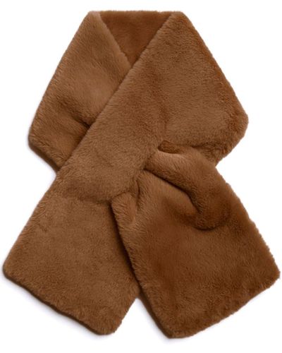 Apparis Bambi Faux-fur Wrap Scarf - Brown