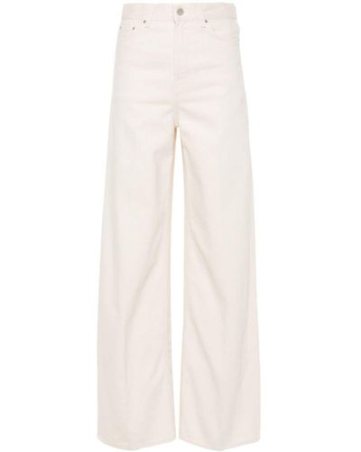 Totême High-rise Wide-leg Jeans - White