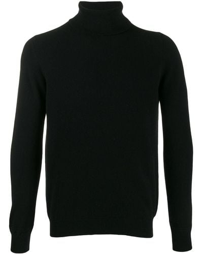 Pringle of Scotland Scottish Cashmere Roll Neck Jumper - Black