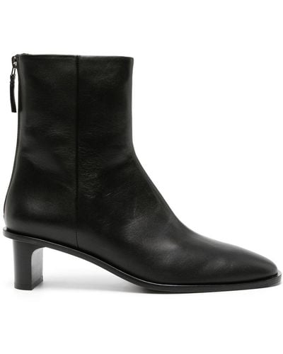 A.Emery Soma 60mm Leather Ankle Boot - Black