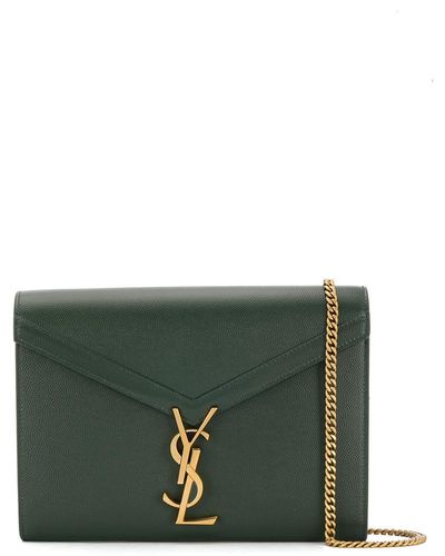 Saint Laurent Cassandra Medium Top Handle Bag - Green