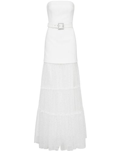 Rebecca Vallance Mirabella Strapless Maxi Dress - White