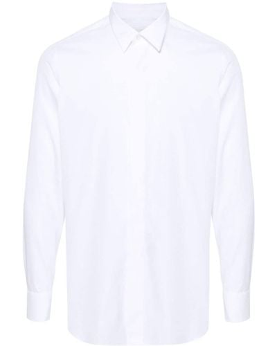 Lardini Overhemd Met Franse Manchetten - Wit