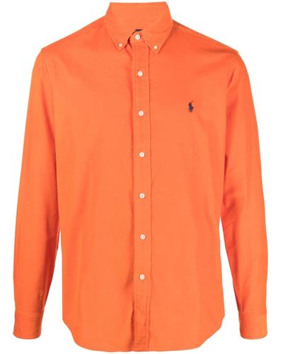Polo Ralph Lauren Chemise en velours côtelé à logo - Orange