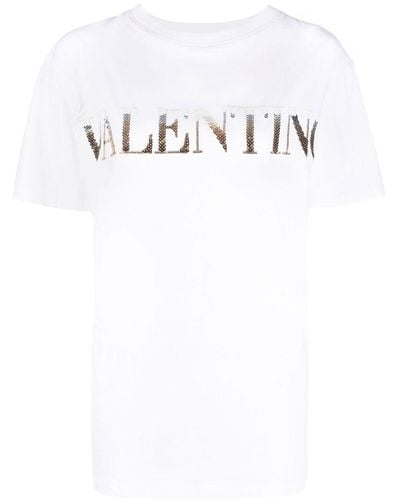 Valentino Garavani Logo-print Cotton T-shirt - White