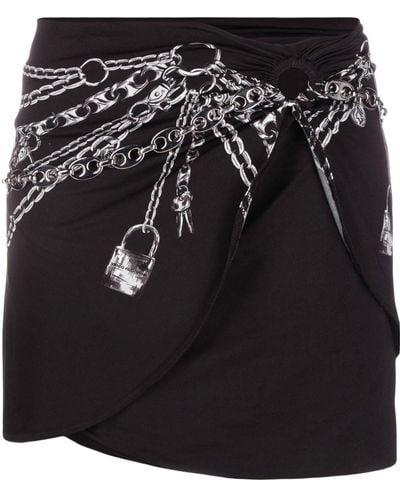 Rabanne Crêpe Miniskirt - Black