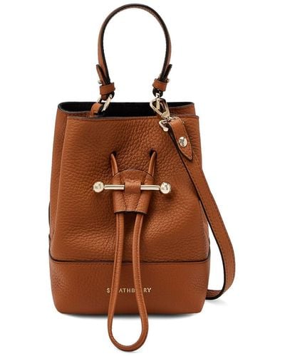 Strathberry Lana Osette Leather Shoulder Bag - Brown