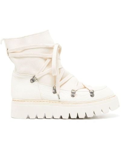 Guidi Panelled Chunky-sole Boots - Natural