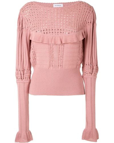 Olympiah Blouse Met Lange Mouwen - Roze