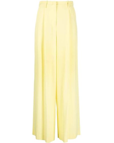 FEDERICA TOSI Wide-leg Tailored Pants - Yellow