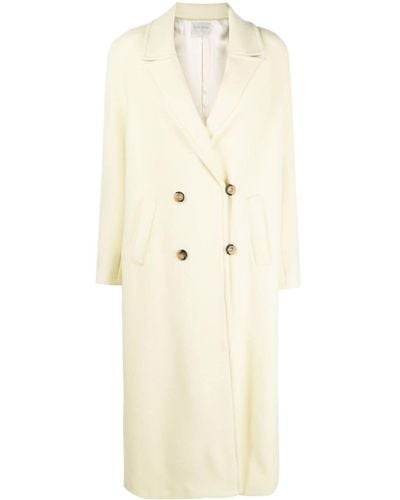 Forte Forte Double-breasted Wool Maxi Coat - Natural