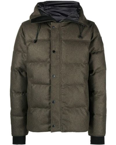 Canada Goose Macmillan Hooded Quilted Parka Coat - Green
