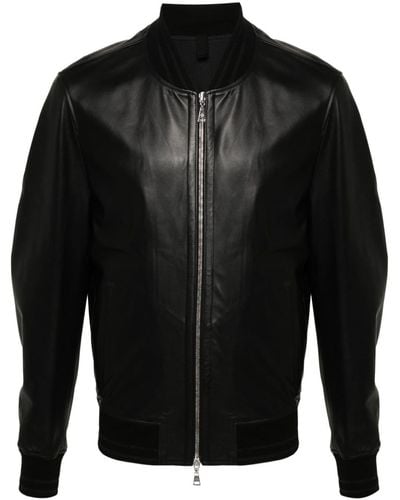 Tagliatore Justin leather jacket - Schwarz