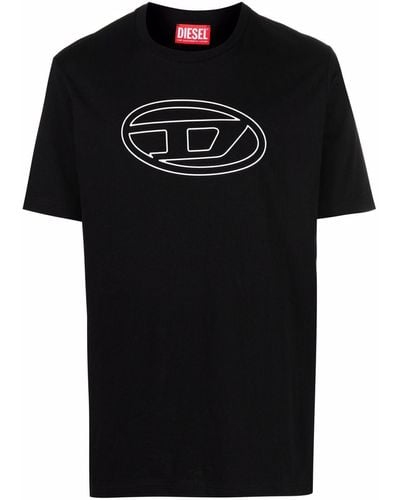 DIESEL T-shirt à logo imprimé - Noir
