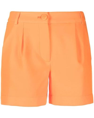 Philipp Plein Pantalones cortos de vestir con cristal - Naranja