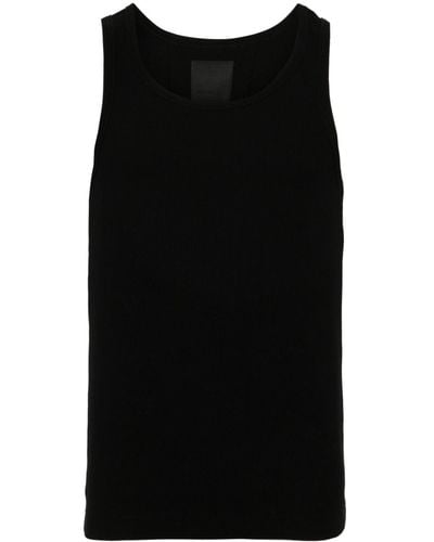 Givenchy Top de canalé fino - Negro