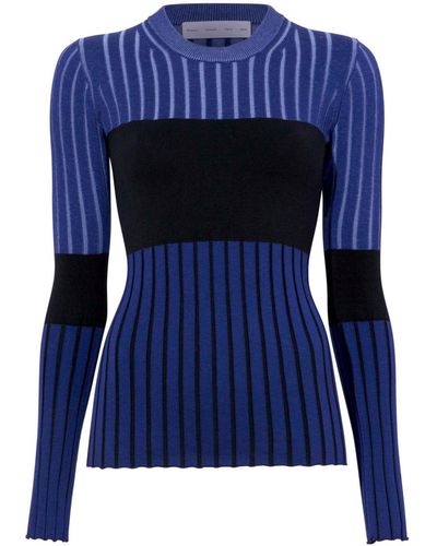 Proenza Schouler Peyton Ribbed-knit Sweater - Blue