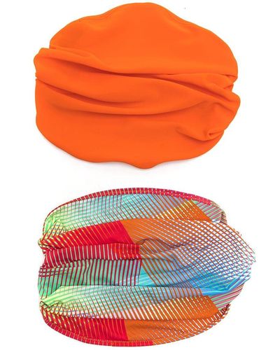 Amir Slama Set Van Twee Haarbanden - Oranje