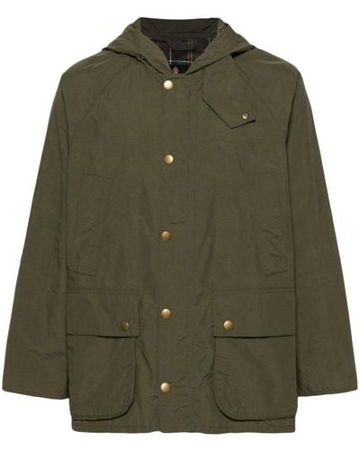 Barbour Bedale Showerproof Hooded Jacket - Green