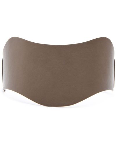 Altuzarra Reversible Leather Corset Belt - Brown