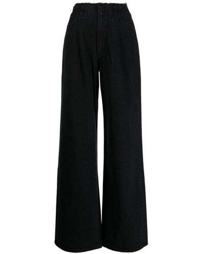 SLVRLAKE Denim Taylor Wide-leg Jeans - Black