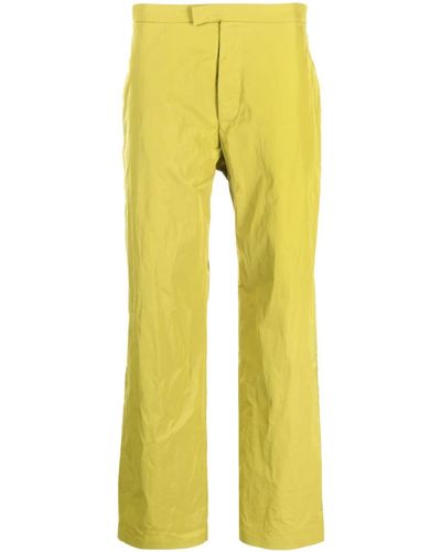 Roa Formal Straight-leg Trousers - Yellow