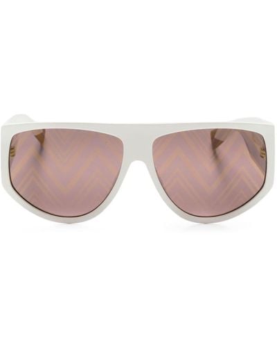 Missoni Logo-print D-frame Sunglasses - Pink