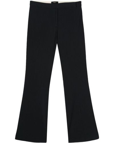 Seventy Pressed-crease Flared Trousers - Blue