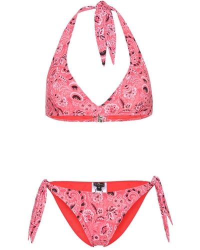 Etro Bikini mit Paisleymuster - Pink