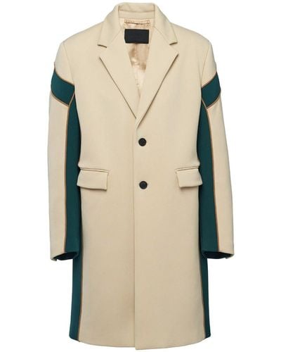 Prada Manteau à simple boutonnage - Neutre
