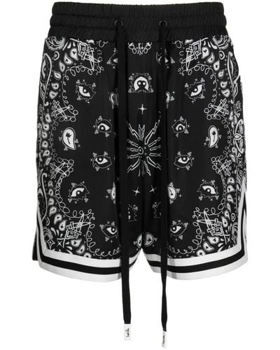 Haculla Sport-Shorts mit Paisley-Print - Schwarz