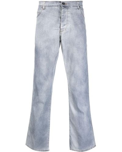 RANRA Gerade Jeans mit Stone-Wash-Effekt - Blau