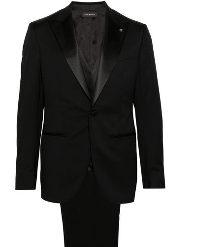 Luigi Bianchi Single-breasted Three-piece Suit - Black