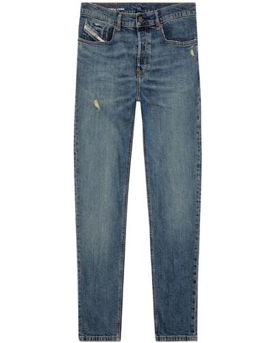 DIESEL Jeans Met Toelopende Pijpen - Blauw