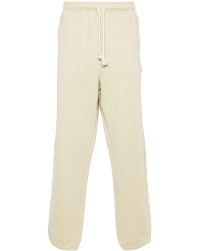 Acne Studios Face-patch Jersey Trousers - Natural