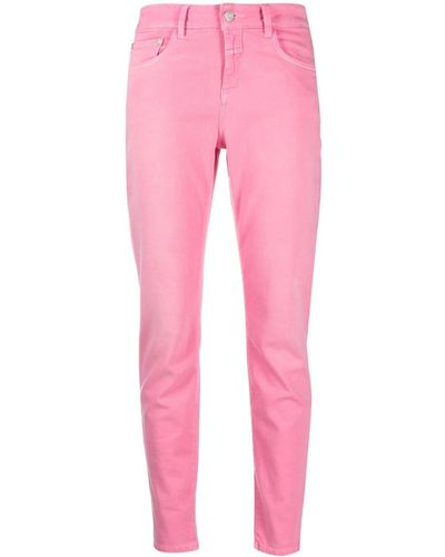 Closed Tief sitzende Cropped-Jeans - Pink