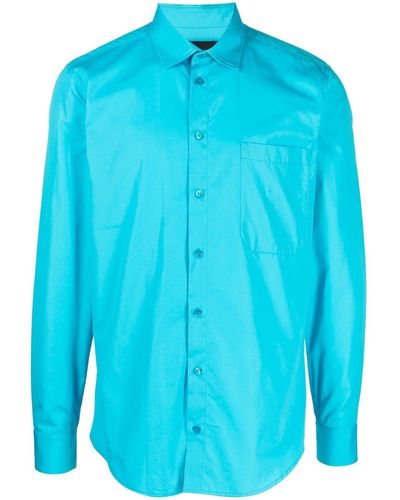 BOTTER Long-sleeve Cotton Shirt - Blue