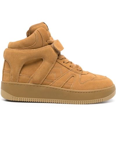 Isabel Marant High-Top Sneakers Ellyn aus Veloursleder - Braun